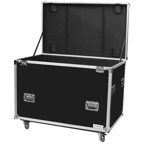 Front Standard. Marathon - Flight Road Case Utility Trunk Case with Casters.