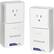 Front Standard. NETGEAR - Powerline Network Adapter - White.