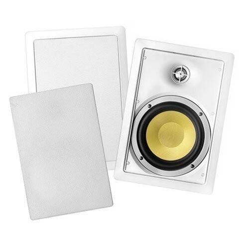 Front Standard. BIC America - 2-way Speaker - White.