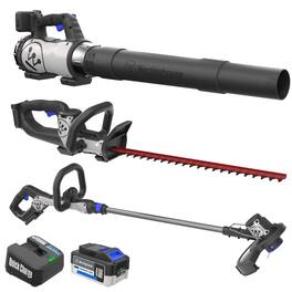 Westinghouse - 20V Cordless Leaf Blower + 22" Cordless Hedge Trimmer + Cordless String Trimmer & Edger, with 4.0Ah Battery & Charger - Black