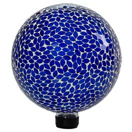Sunnydaze - Crackled Glass Mosaic Gazing Globe - 10 in - Lavender