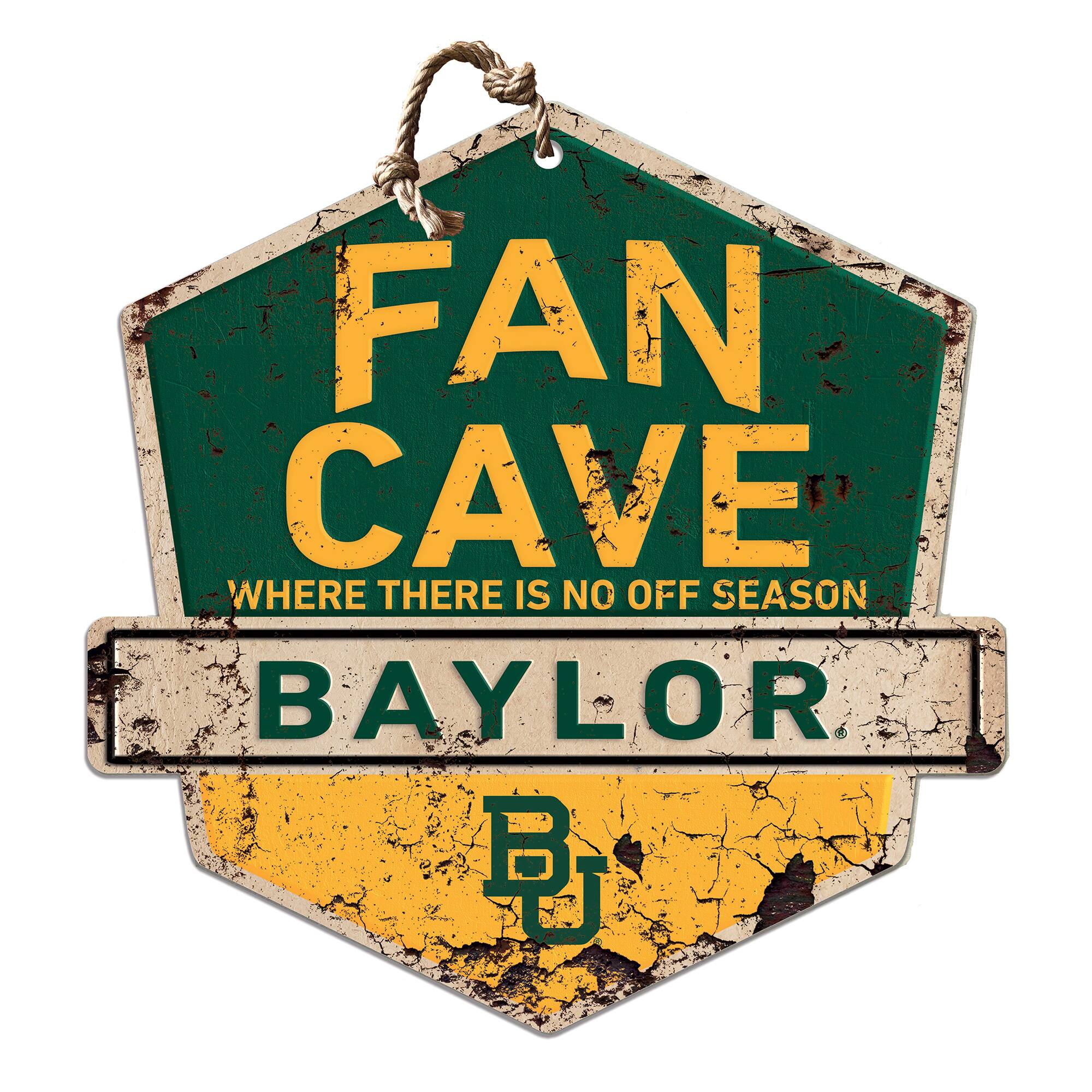 Baylor Bears 20'' x 20'' Fan Cave Badge Sign