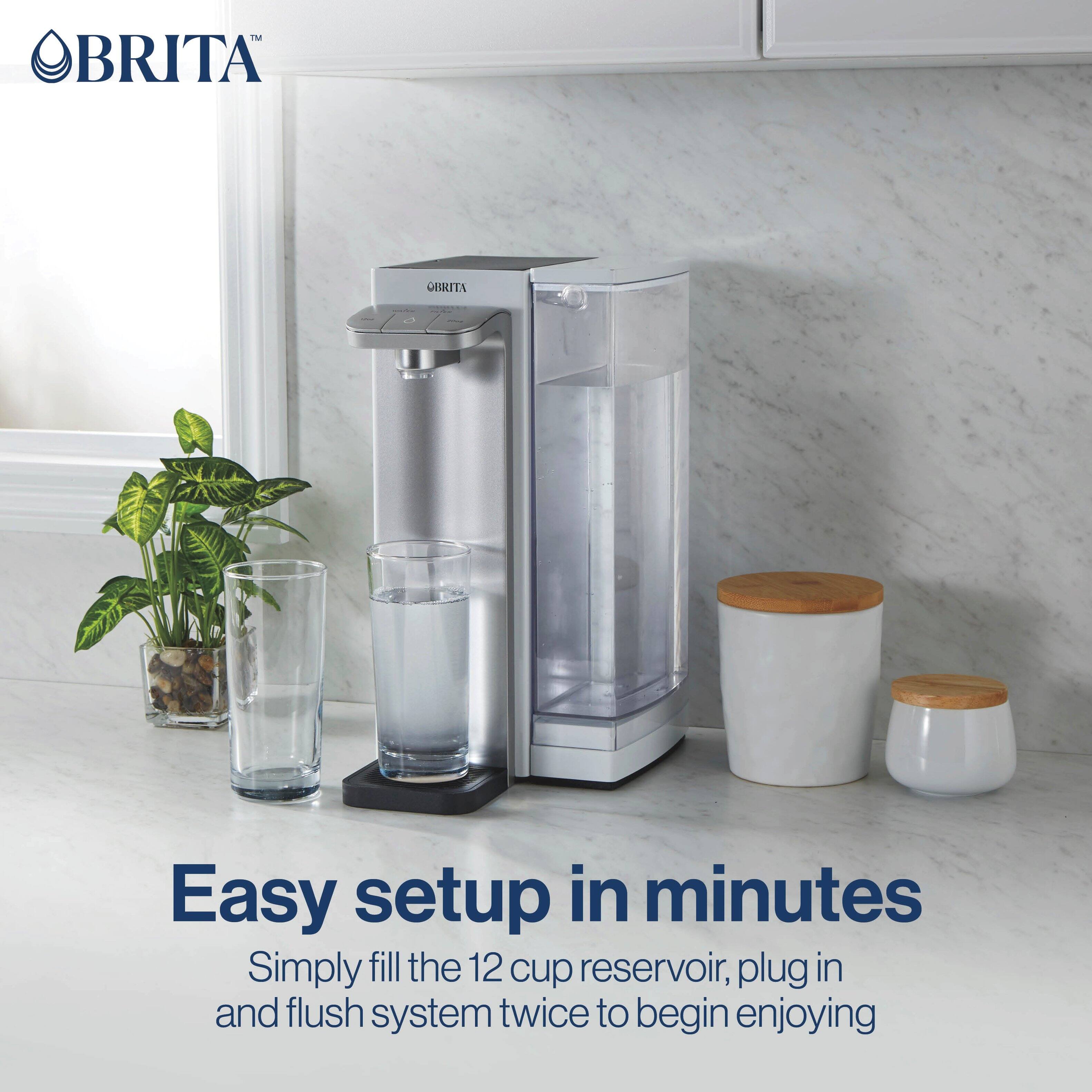 Easy setup in minutes

Simply fill the 12 cup reservoir, plug in and flush system twice to begin enjoying