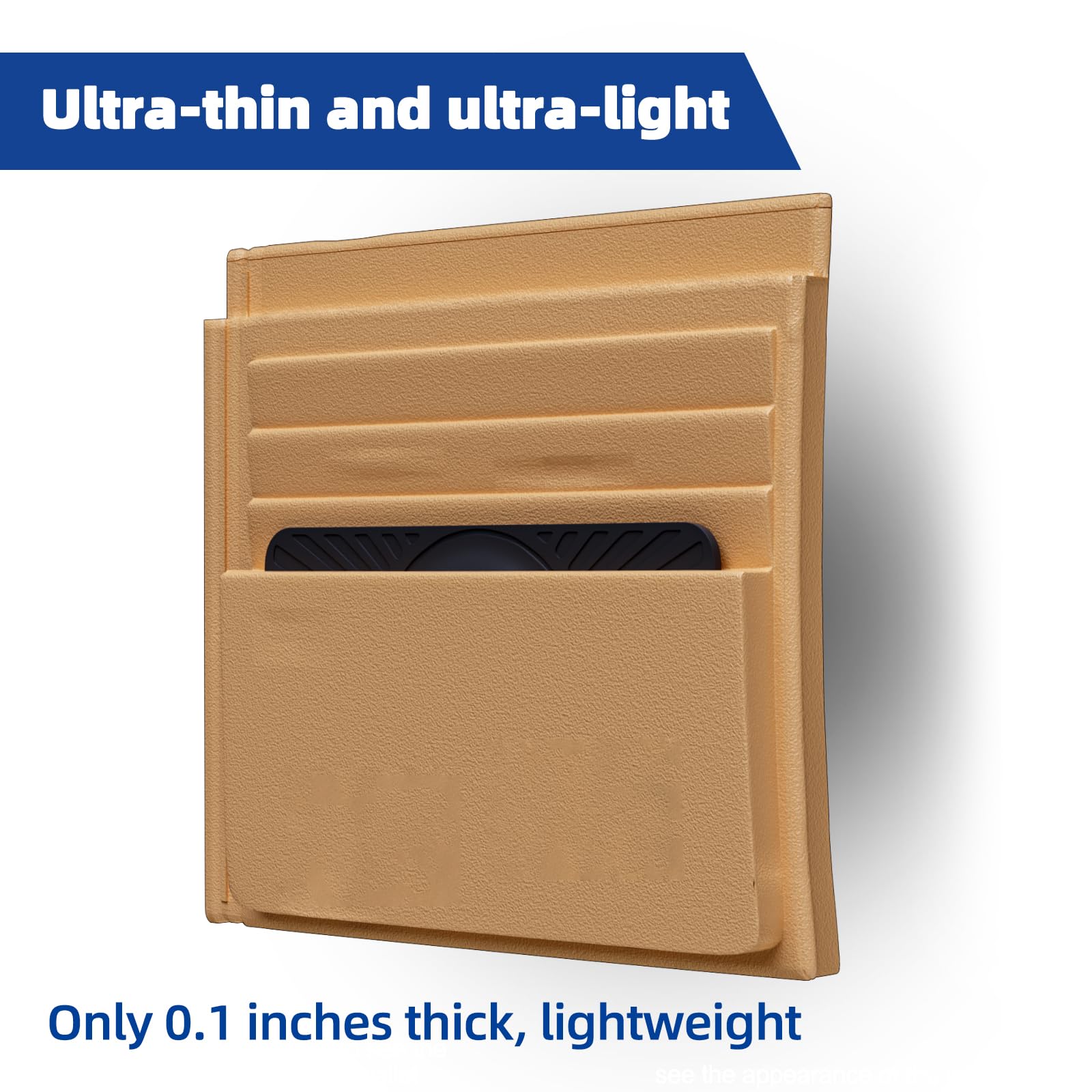 Back. Jadie Link - Pack Airtag Wallet Holder Slim Card Air Tag Case Handbag Clutch Bag Purse black Ultra-Thin Design airtag card holder - White.