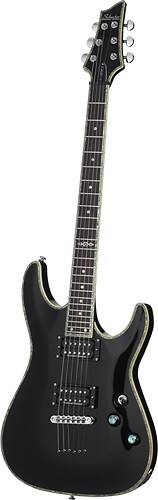 Angle Standard. Schecter - C-1 Artist III 6-String Full-Size Electric Guitar - Gloss Black.