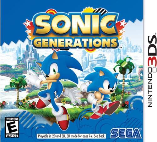 Front Standard. Sonic Generations - Nintendo 3DS.
