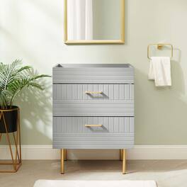 Daybreak 24" Bathroom Vanity Cabinet (Sink Basin Not Included) by Modway - Light Gray