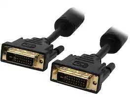 Nippon Labs - DVI-6-DD-2P 6 ft. DVI-D Male to Male Cable with Digital Dual-link, Black (2-Pack)