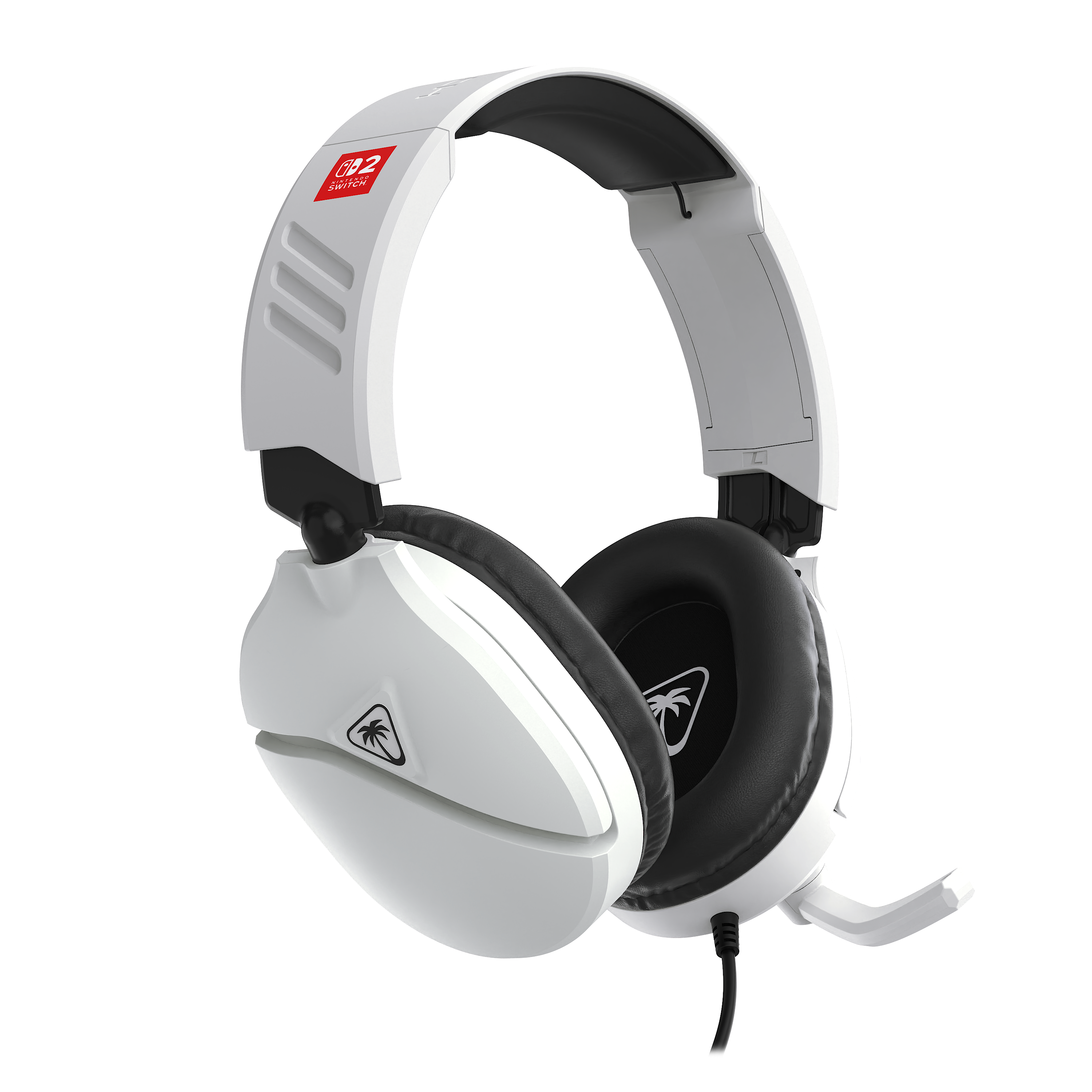 Alt View 4. Turtle Beach - Recon 70 Wired Over-Ear Gaming Headset for Nintendo Switch, Nintendo Switch 2 - White.