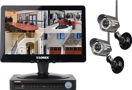 Front Standard. Lorex - 4-Channel, 2-Camera Indoor/Outdoor Wireless Surveillance System.