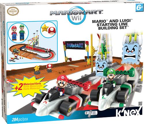 k nex mario kart wii mario and luigi starting line