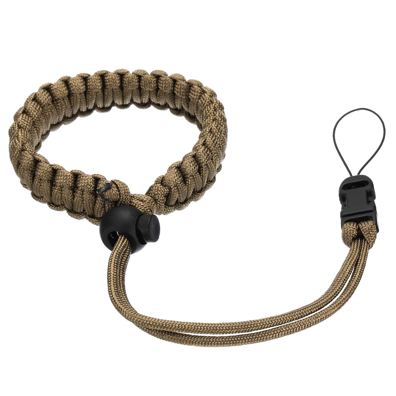 Unique Bargains - Camera Wrist Strap, Polyester Adjustable Paracord Braided with Quick-Release Connector for DSLR Mirrorless Camcorder - Coffee