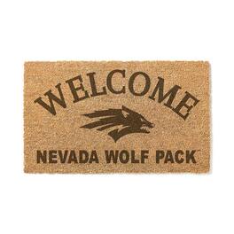 Jardine - Nevada Wolf Pack 18" x 34" Welcome Coir Doomat - Brown