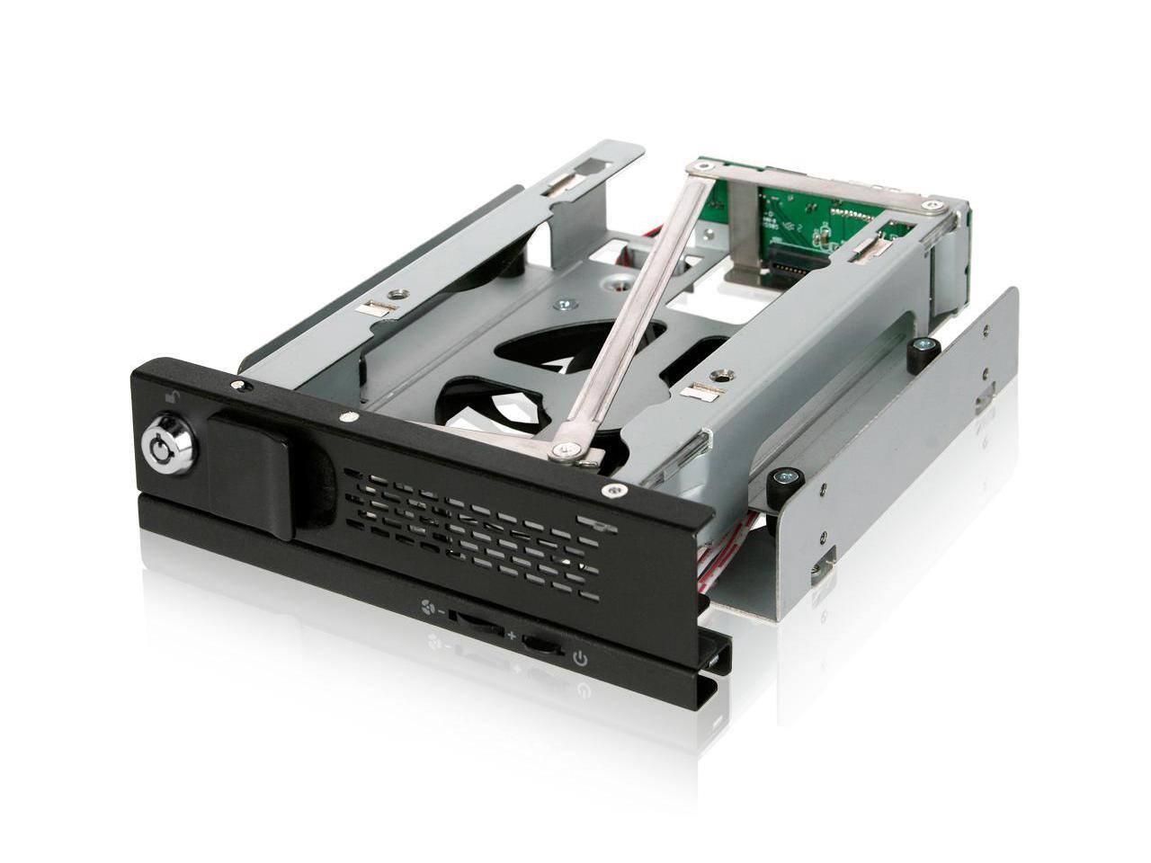 Alt View 8. Icy Dock - Icy Dock MB171SP-1B | Tray-less 3.5" SAS/SATA HDD Mobile Rack Enclosure for 5.25" Bay | TurboSwap.
