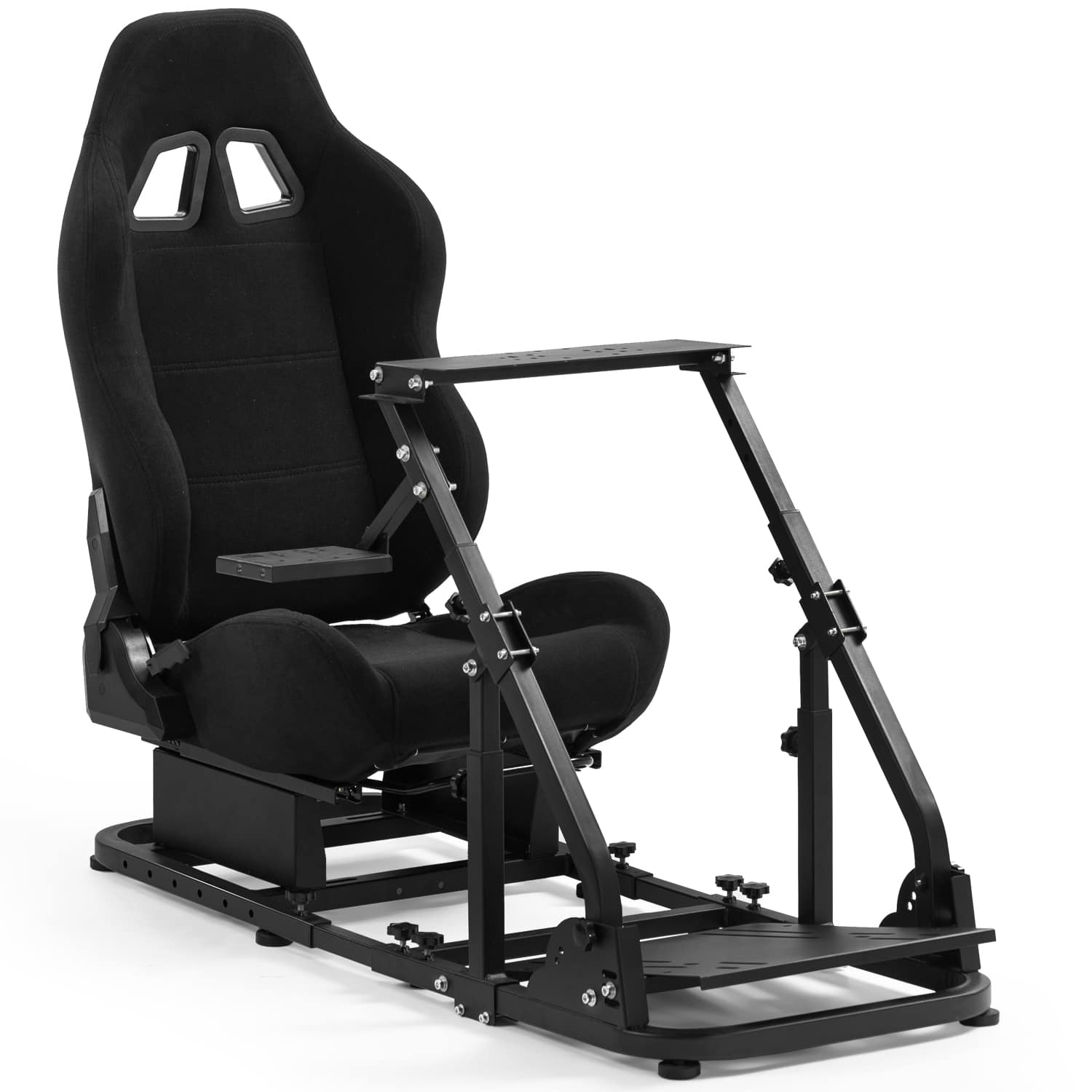 Dardoo - Foldable Racing Simulator Cockpit Fit for Logitech G29 for Thrustmaster T248 – - Black