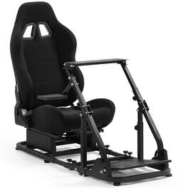 Dardoo - Foldable Racing Simulator Cockpit Fit for Logitech G29 for Thrustmaster T248 – - Black