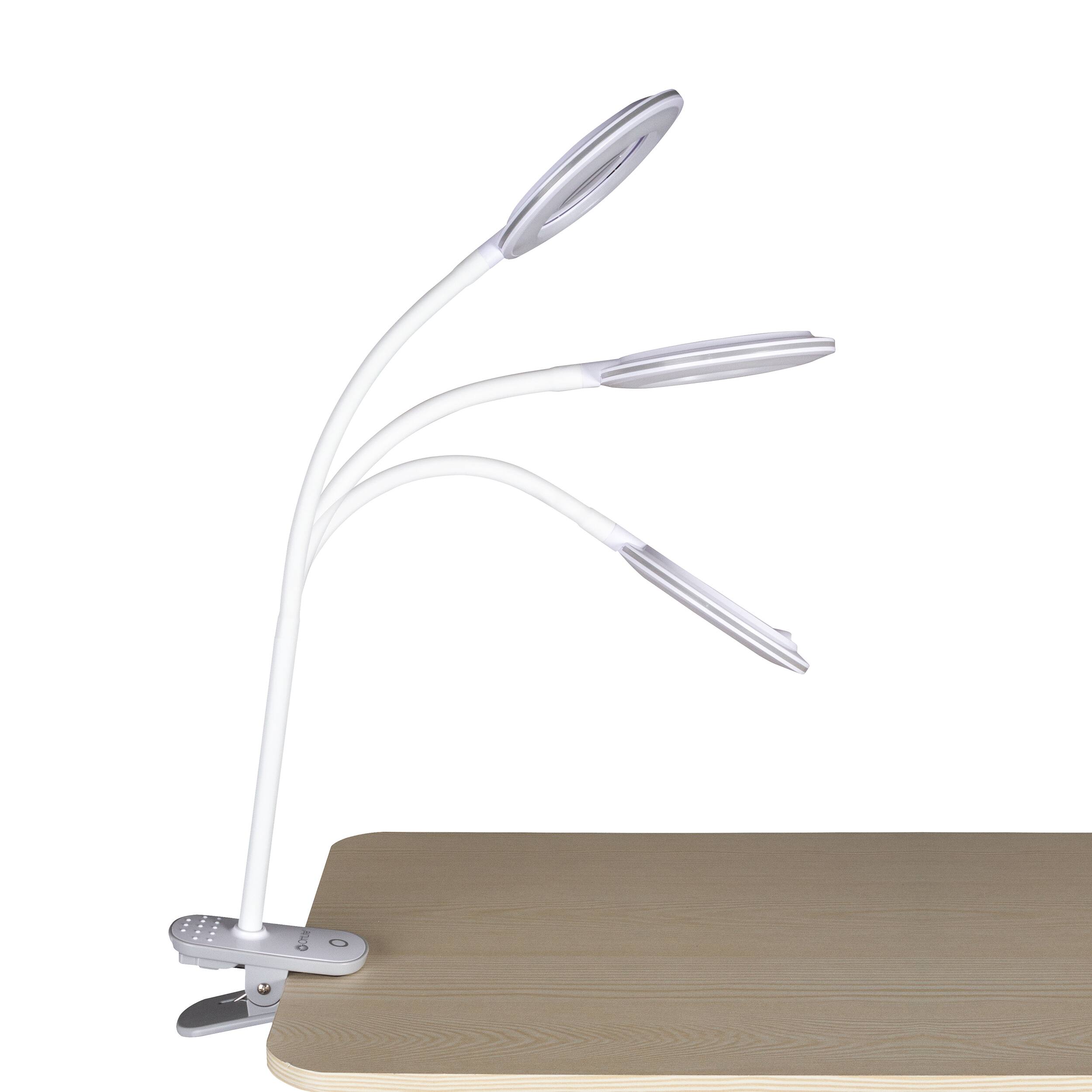 Back. OttLite - Lighted Magnifier Clip Lamp - White.
