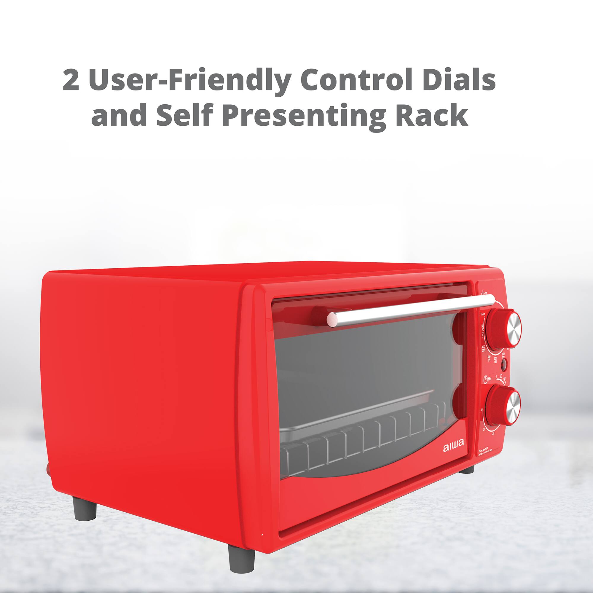 2 User-Friendly Control Dials and Self Presenting Rack