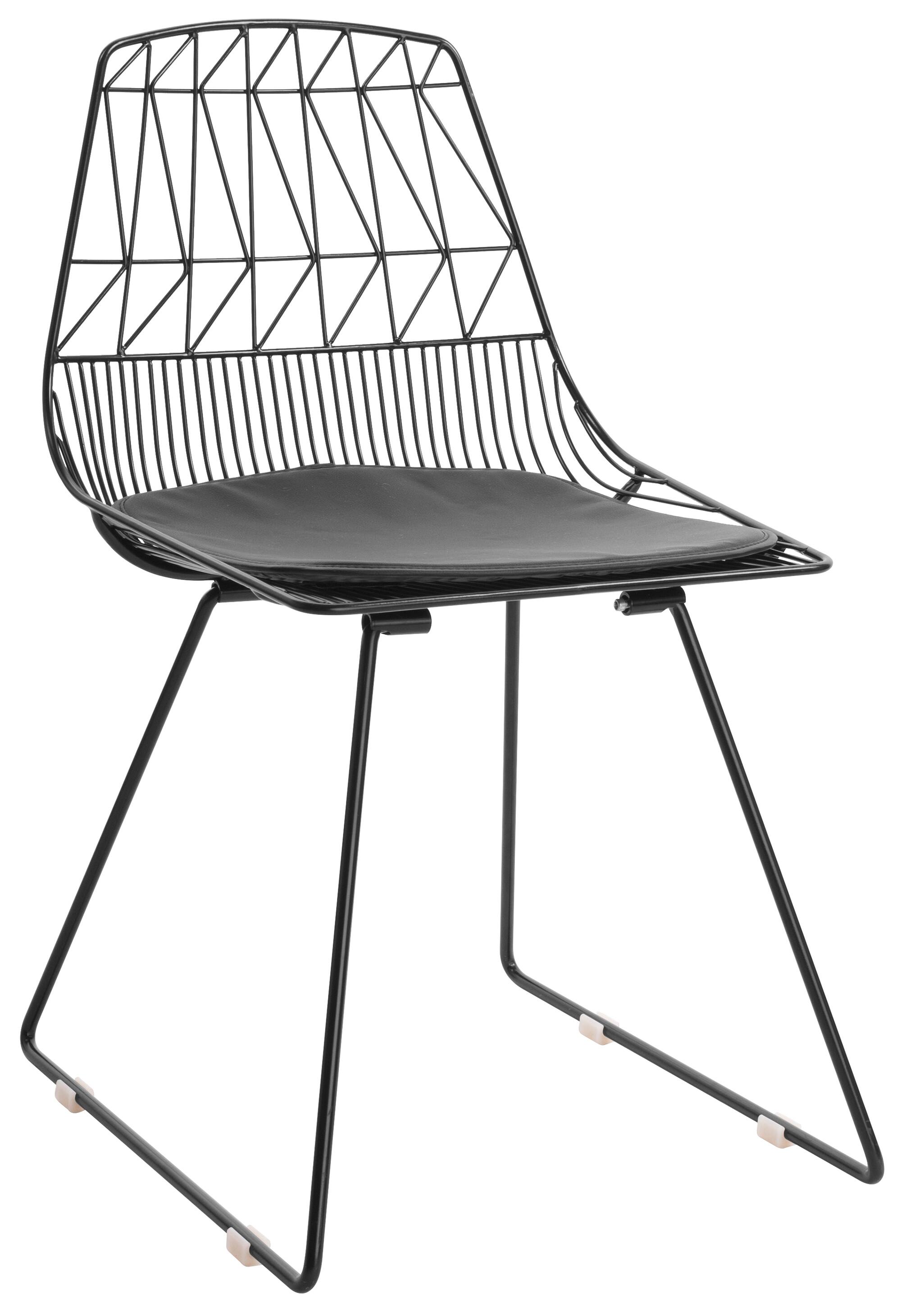 Back. Adore Decor - Adore Decor Vivi Dining Chair, Set of 2, Black - Black.