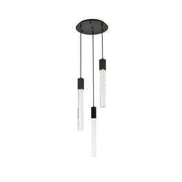 Elegant Lighting - Weston 3 lights pendant in - Black