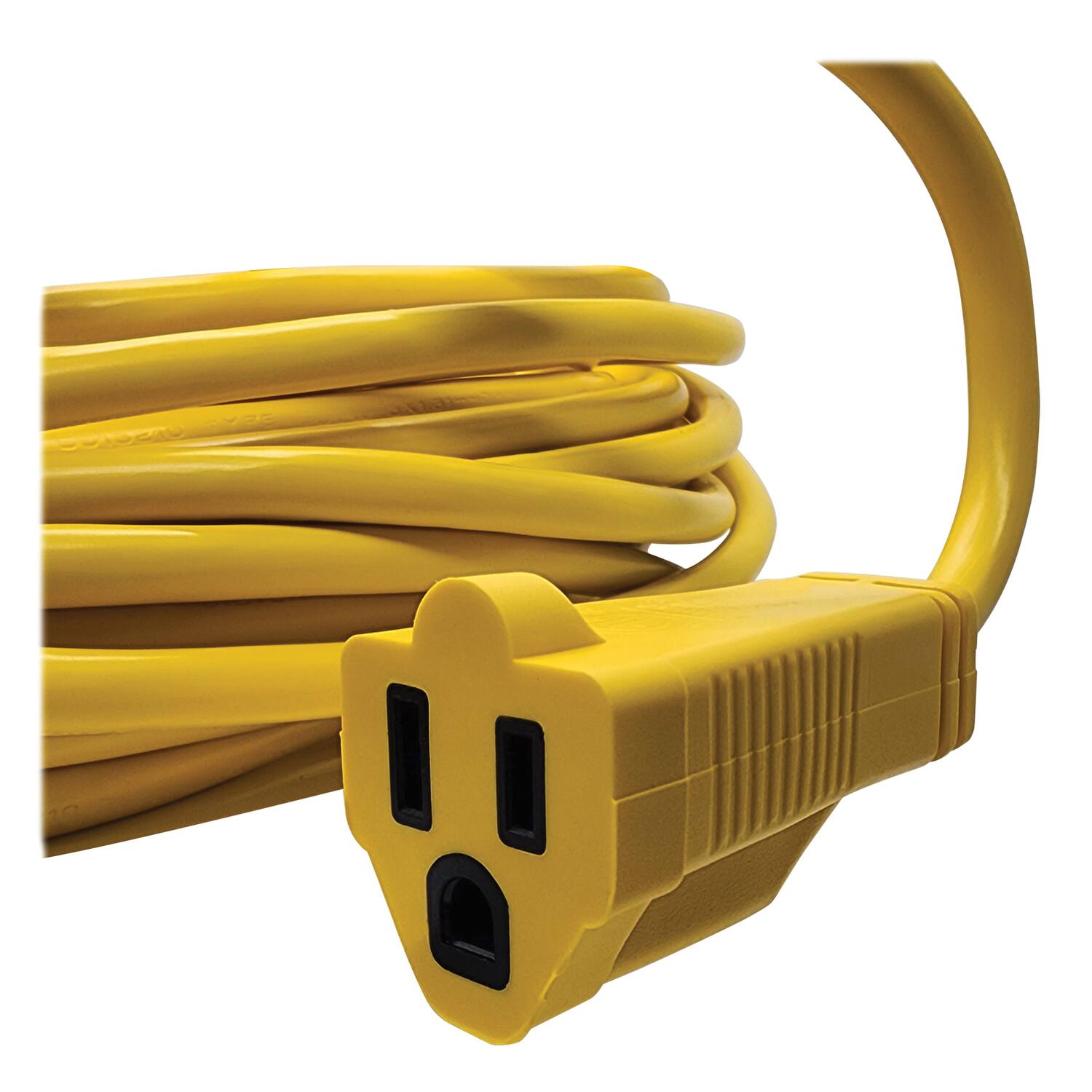 Alt View 1. Stanley - Stanley 33507 Outdoor Grounded Power Extension Cord, Yellow (50 Ft.) - yellow.