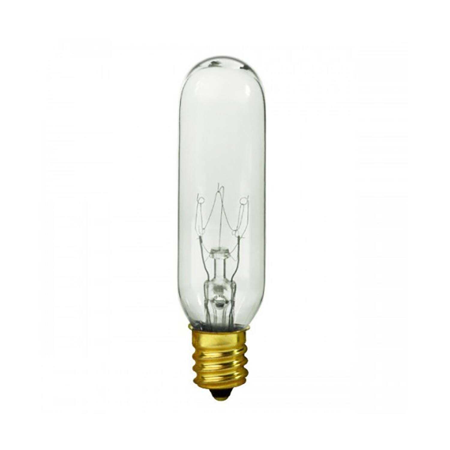 Front. SATCO - Satco 15 W T6.5 Specialty Incandescent Bulb E12 (Candelabra) Soft White 1 pk - Case of 10.