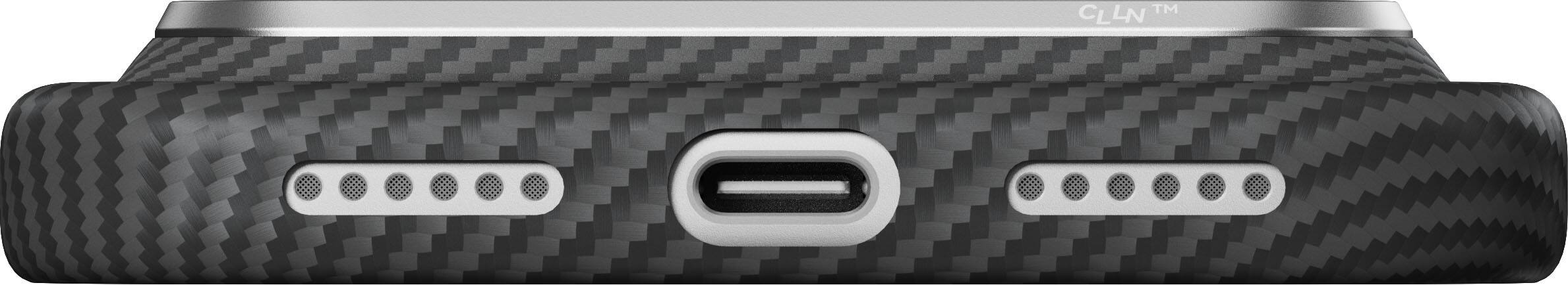 Alt View 2. Pitaka - Edge Case for iPhone 18 Pro Max / 17 Pro Max - Black Grey(Twill).