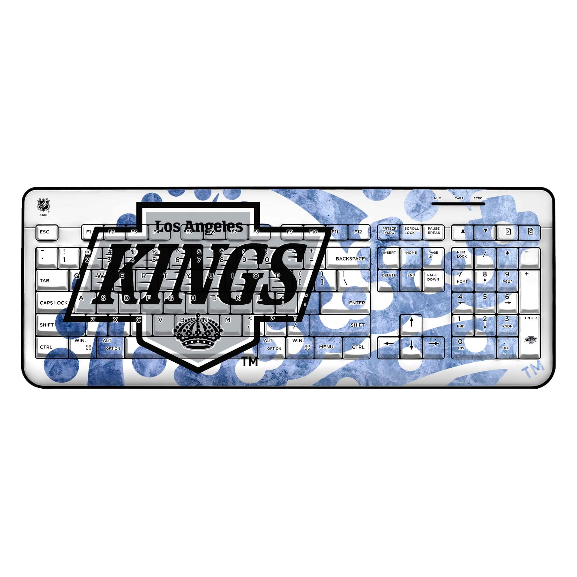 Keyscaper - Los Angeles Kings Ice Tilt Wireless Keyboard - Multicolor