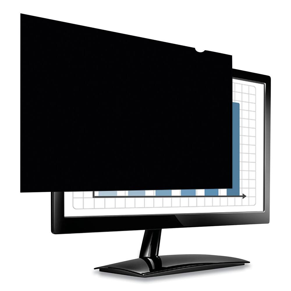 Angle. Fellowes - 4811801 PrivaScreen 16:9 Aspect Ratio Blackout Privacy Filter for 24 in. Widescreen Flat Panel Monitor - Black.