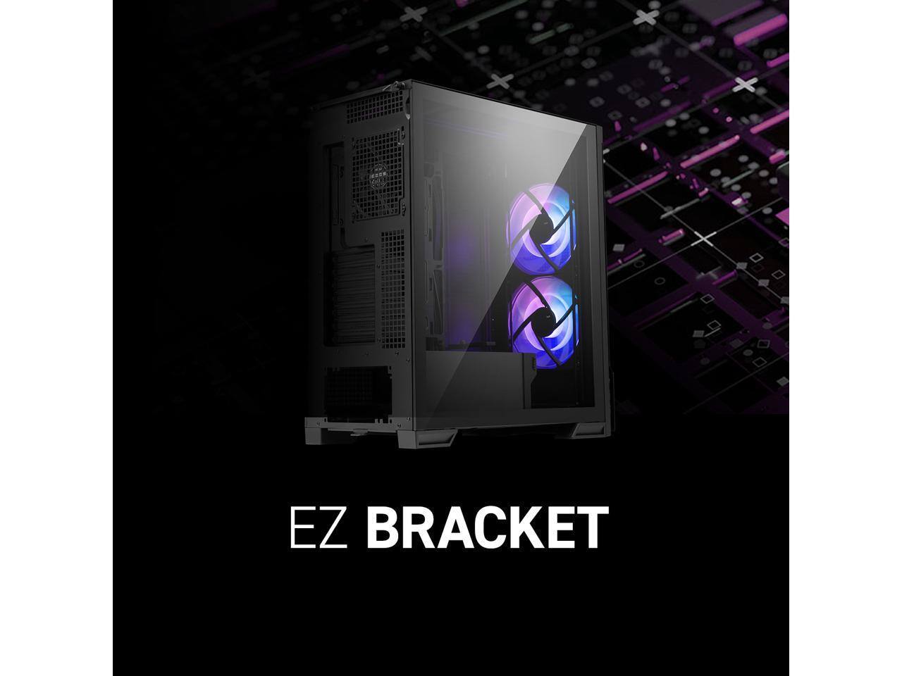 Alt View 9. MSI - MSI MPG Velox 300R Airflow PZ / White - Mid-tower - White - 6 x Bay - 2 x 160mm, 1 x 120mm Fan(s) Installed - EATX, ATX - White.