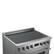 Alt View 6. Forno Appliances - 36 in. Wide 0 Elements Torino 5.36 Cu. Ft. Freestanding Induction True Convection Range - Silver.