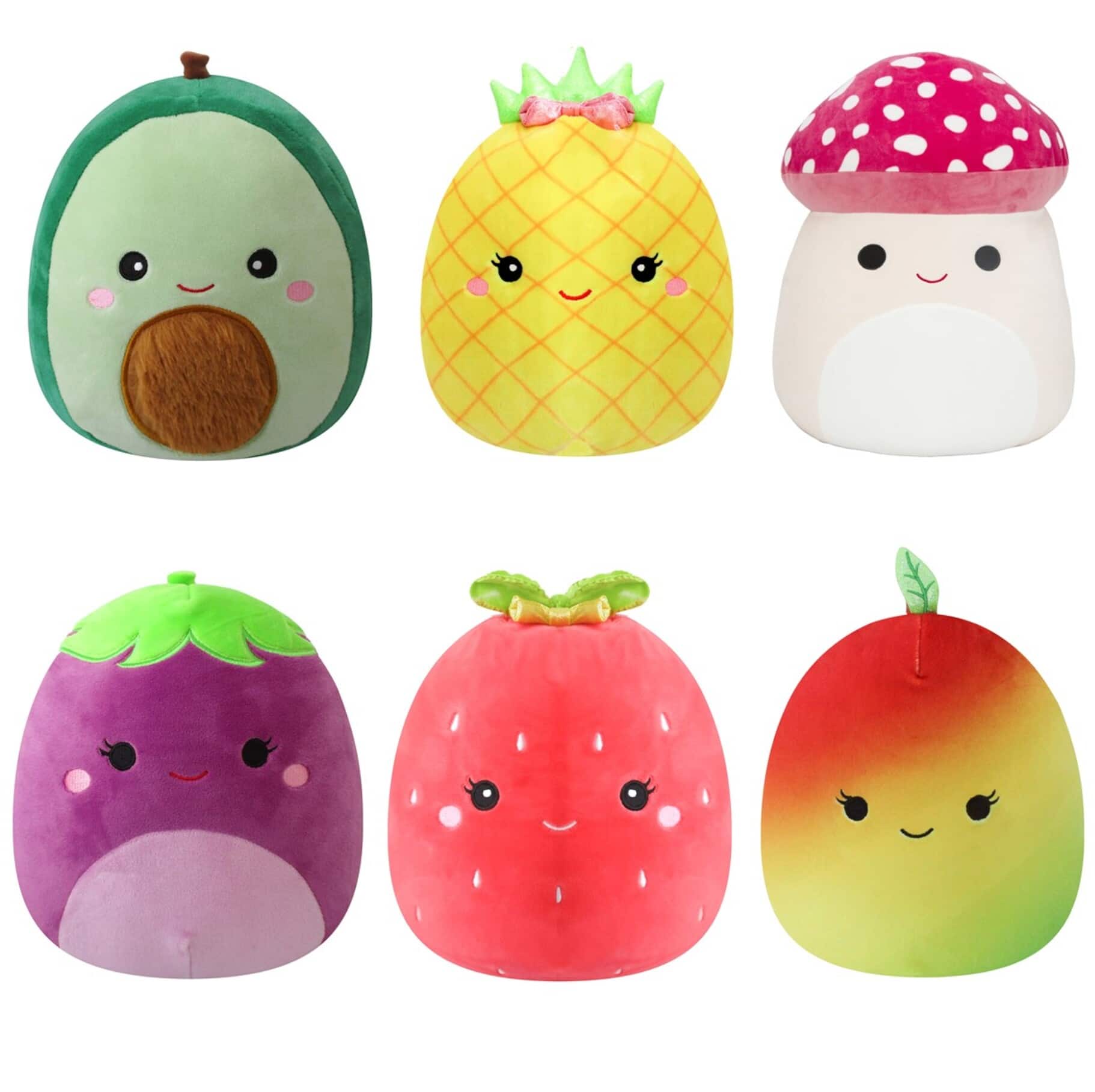 Front. Jazwares - Squishmallows 16" Plush - Fruits & Vegetables Asst - Styles May Vary.