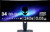 Alienware - AW3425DW 34" TFT QD-OLED Curved WQHD 240Hz 0.03ms FreeSync Gaming Monitor with HDR (HDMI, DisplayPort) - Interstellar Indigo