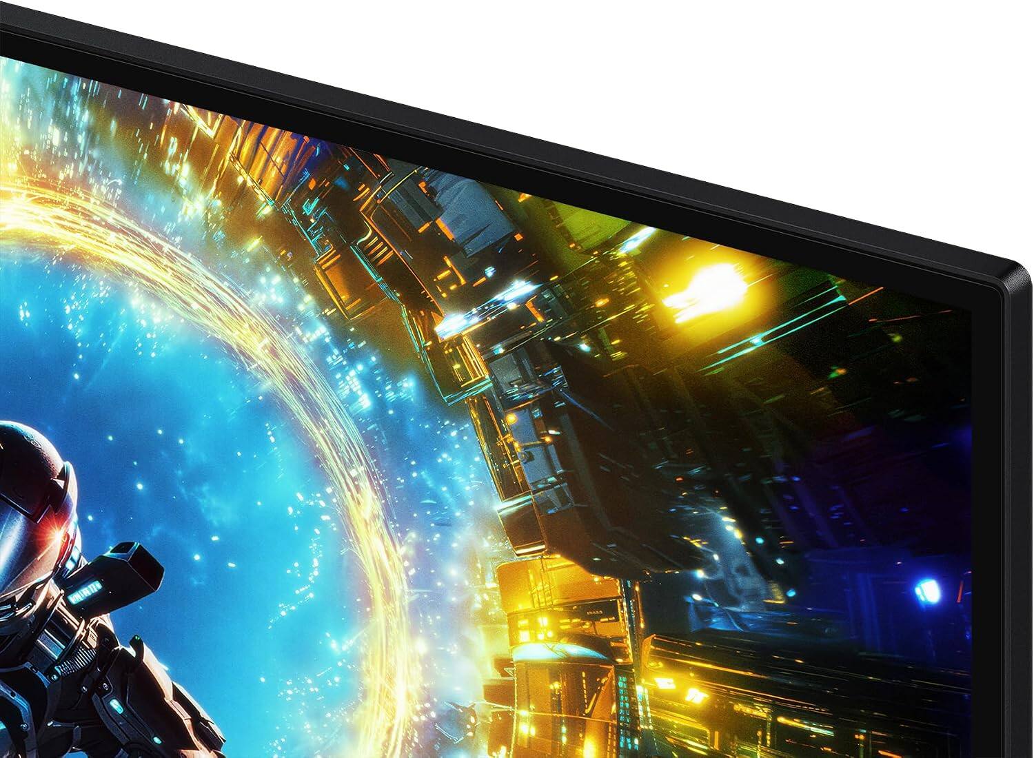 Alt View 3. Samsung - Samsung LS32HG732SNXZA Gaming Monitor with 2 Year Amber Protection (2026) - Black.