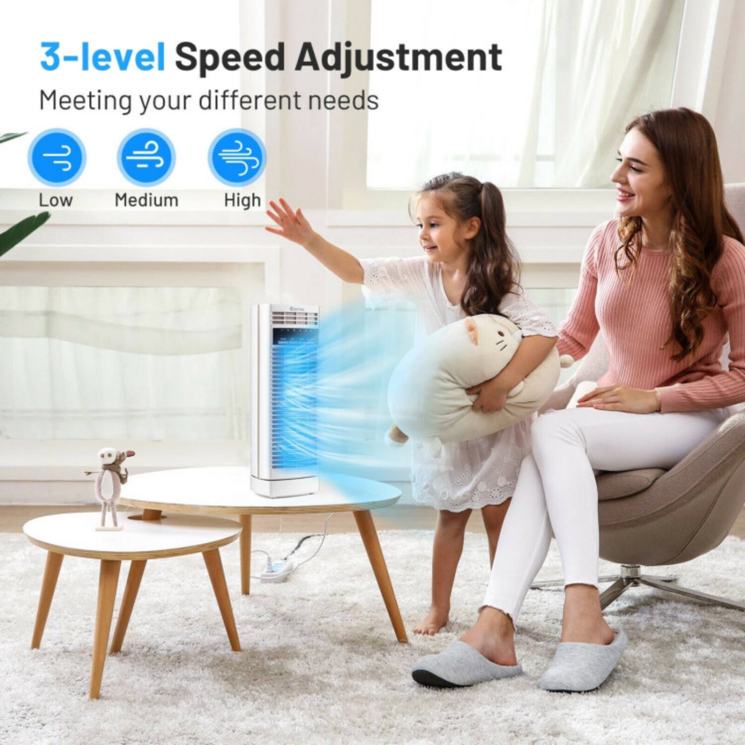 3-level Speed Adjustment  
Meeting your different needs  
Low Medium High