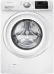 Front. Samsung - 4.2 Cu. Ft. High-Efficiency Stackable Smart Front Load Washer with Vibration Reduction Technology+ - White.