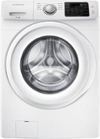 Samsung - 4.2 Cu. Ft. High-Efficiency Stackable Smart Front Load Washer with Vibration Reduction Technology+ - White - Front_Zoom