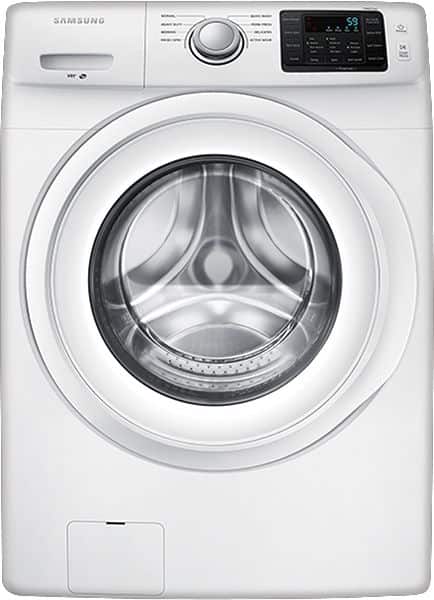 Alt View 12. Samsung - 4.2 Cu. Ft. High-Efficiency Stackable Smart Front Load Washer with Vibration Reduction Technology+ - White.