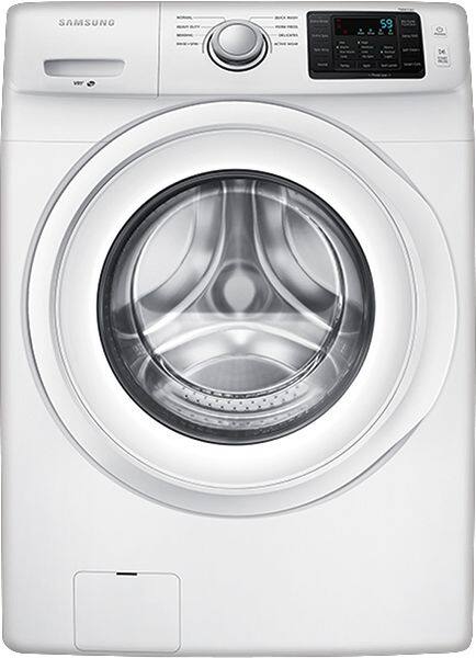 Alt View 12. Samsung - 4.2 Cu. Ft. High-Efficiency Stackable Smart Front Load Washer with Vibration Reduction Technology+ - White.