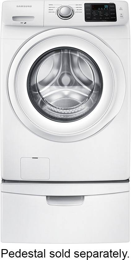 Alt View 1. Samsung - 4.2 Cu. Ft. High-Efficiency Stackable Smart Front Load Washer with Vibration Reduction Technology+ - White.