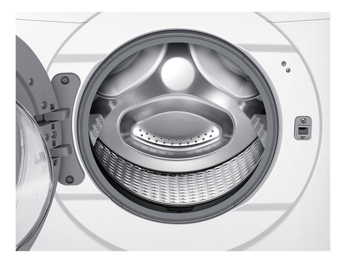Alt View 6. Samsung - 4.2 Cu. Ft. High-Efficiency Stackable Smart Front Load Washer with Vibration Reduction Technology+ - White.