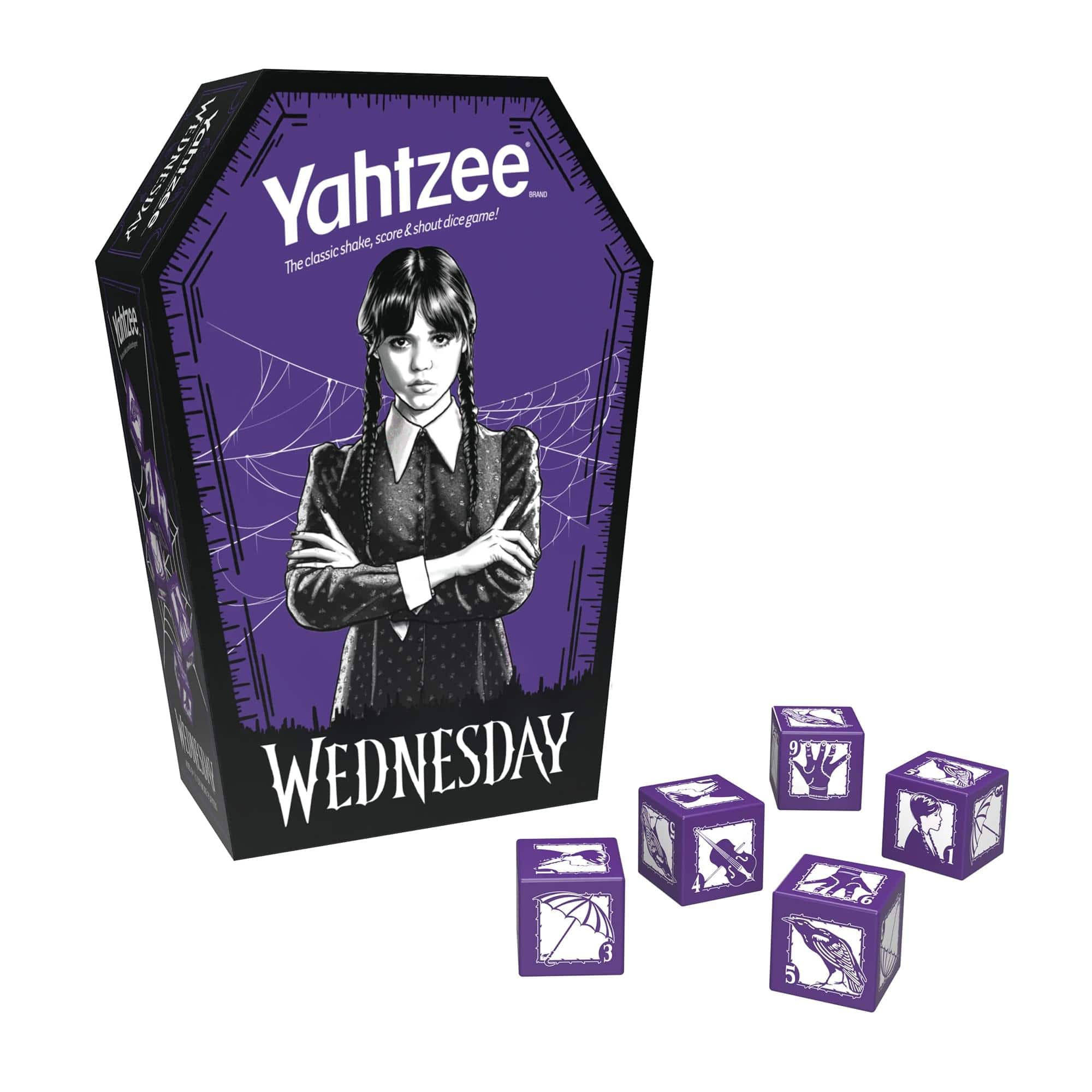 USAoploy - Wednesday Yahtzee Dice Game - Purple