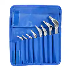 Front. Bondhus - Bondhus 00017 HexPro Pivot Head Standard Wrench Set Chrome 8-Piece 1/8-3/8in - Silver.