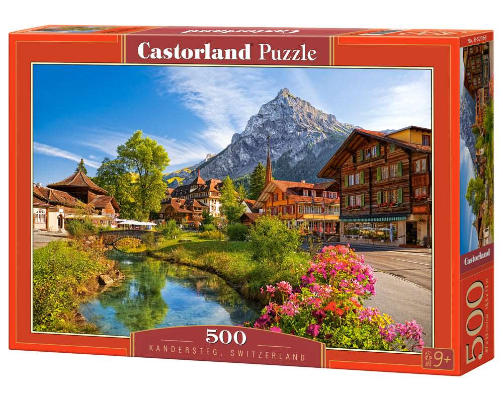Castorland Puzzle No B-52363 500 KANDERSTEG, SWITZERLAND Castorland 18,5 cm x 25,5 cm x 3 cm 9+