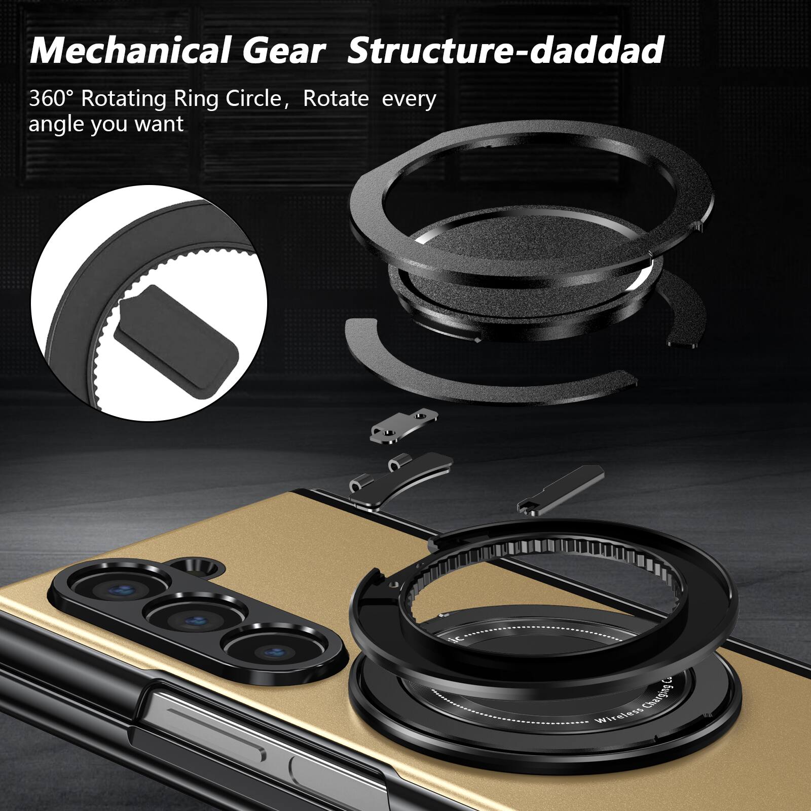 Mechanical Gear Structure-daddad

360° Rotating Ring Circle, Rotate every angle you want