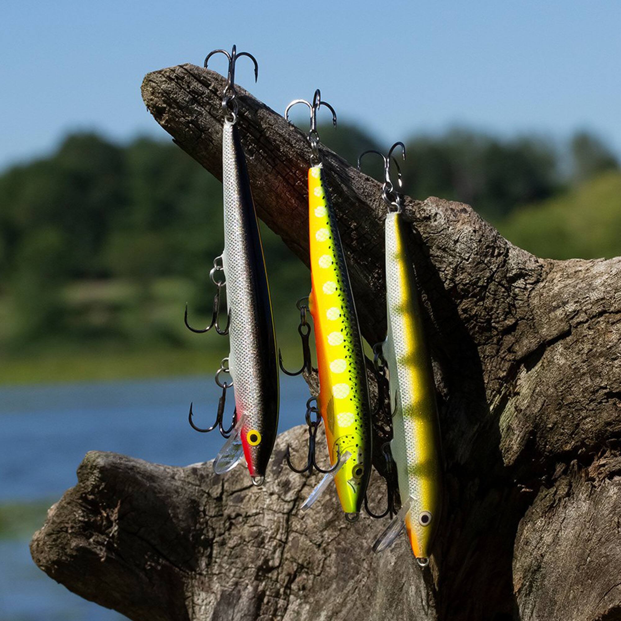 Alt View 2. Rapala - Rapala Original Floating 03, Fishing Lure, Silver Fluorescent Chartreuse - Silver Fluorescent Chartreuse.