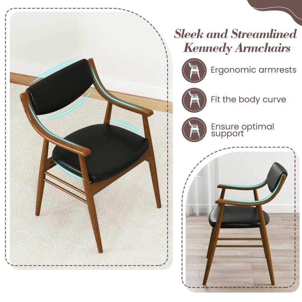 Sleek and Streamlined Kennedy Armchairs

- Ergonomic armrests
- Fit the body curve
- Ensure optimal support