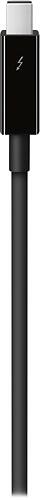 Apple - 6.6' Thunderbolt Cable - Black - Larger Front