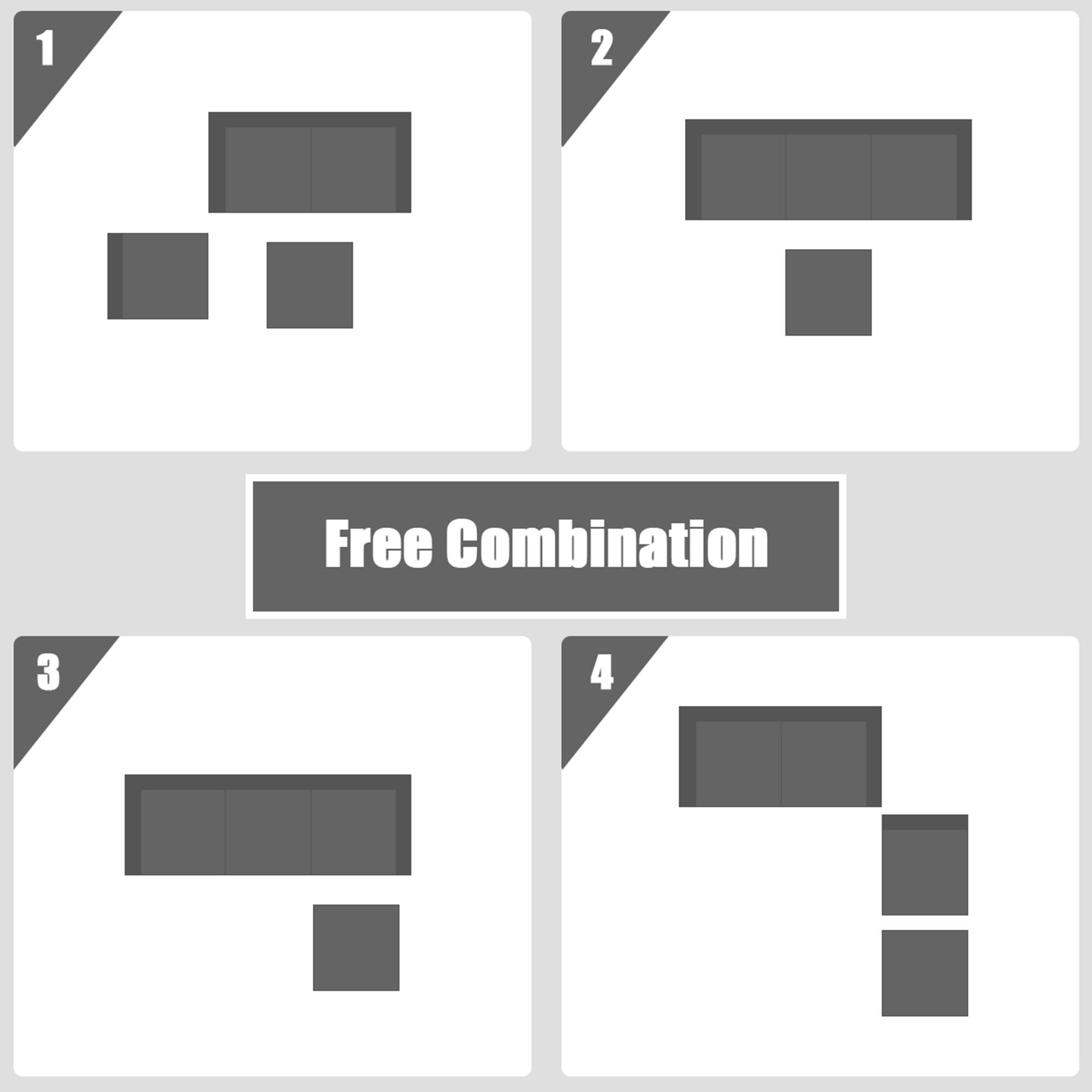 1 2 3 4 Free Combination