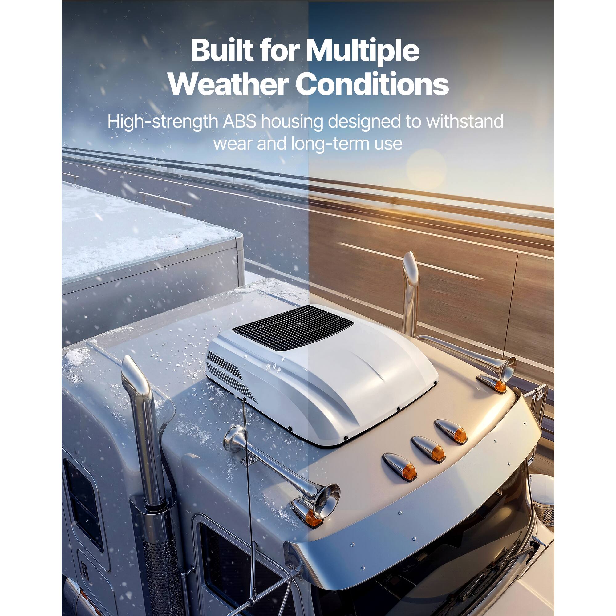 Built for Multiple Weather Conditions

High-strength ABS housing designed to withstand wear and long-term use